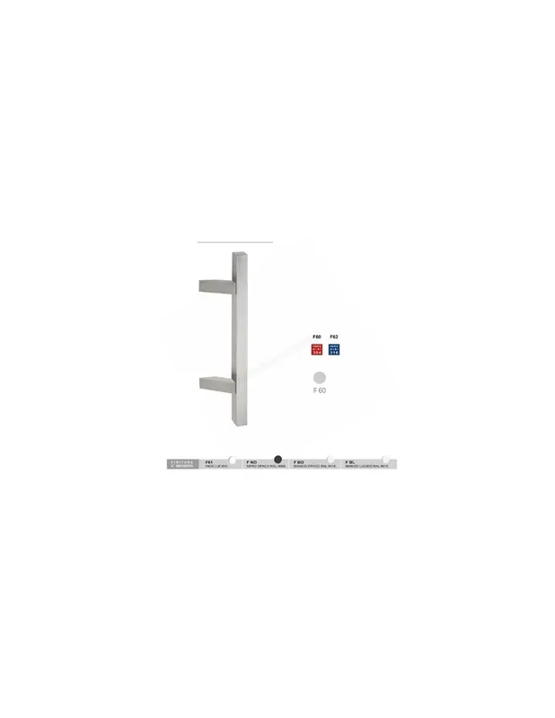 Texas Quadro Art.831Z.30 Maniglione inclinato Inox Fimet Non Perdere