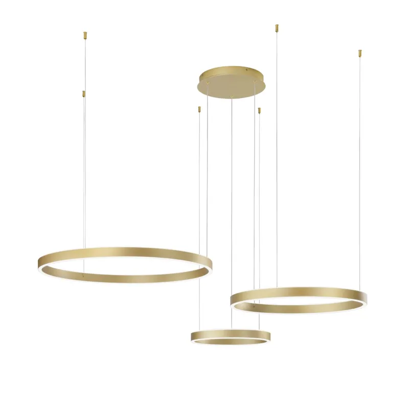 Offerta Speciale SOSPENSIONE LED AKROBAT ORO 120W 19800LM CCT 120X150CM