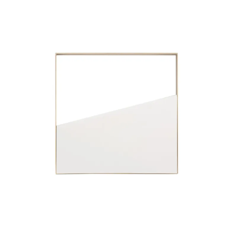 Promozione PLAFONIERA LED ALBA QUADRATA BIANCA E ORO 10W 1200LM CCT 40X40X3,5CM