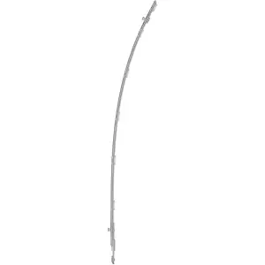 Terminale AGB modello ARTECH arco cremonese grandezza 1 (550-900) lunghezza 822 per serramento in acciaio finitura nichelato Reso Gratuito
