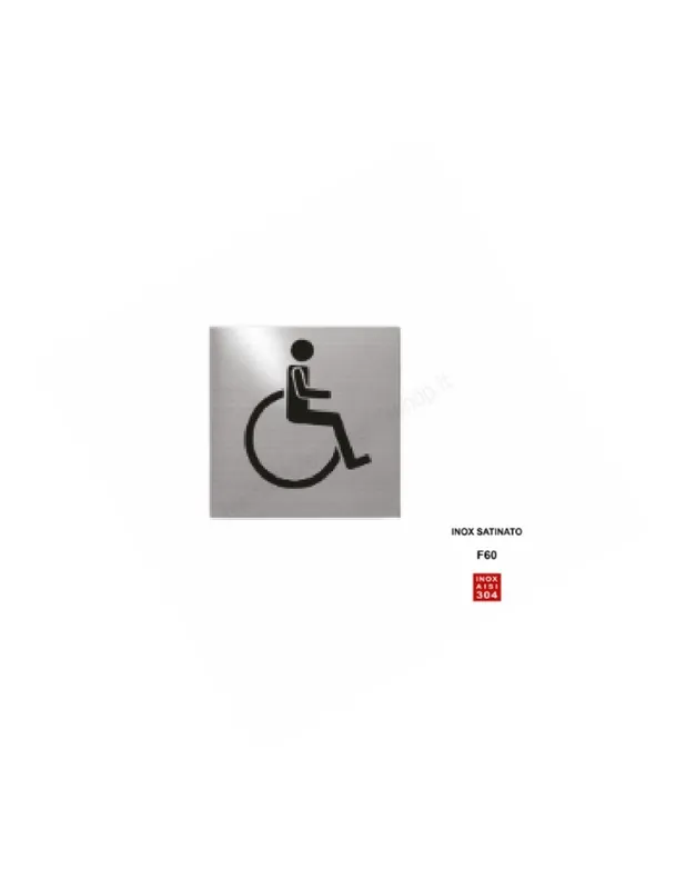 Occasione Imperdibile Pittogramma "Disabili" Art. 3803 Inox Fimet
