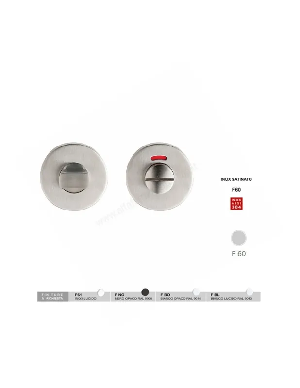 236.WLO312 Chiavistello Wc Libero/Occupato Inox Fimet Quantità Limitata