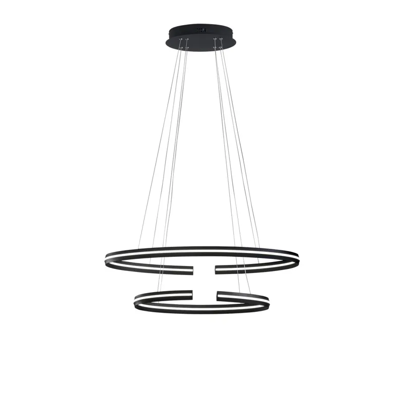 SOSPENSIONE LED CLARKE NERA 60W 6750LM 4000K 78X40X124CM Sconto