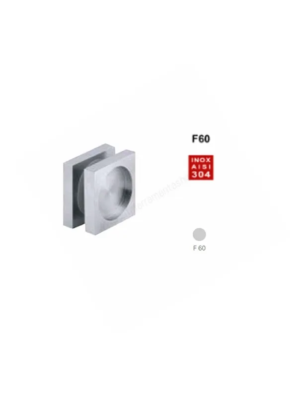 art.3921 maniglia a incasso per porte scorrevoli in vetro Fimet Super Prezzo