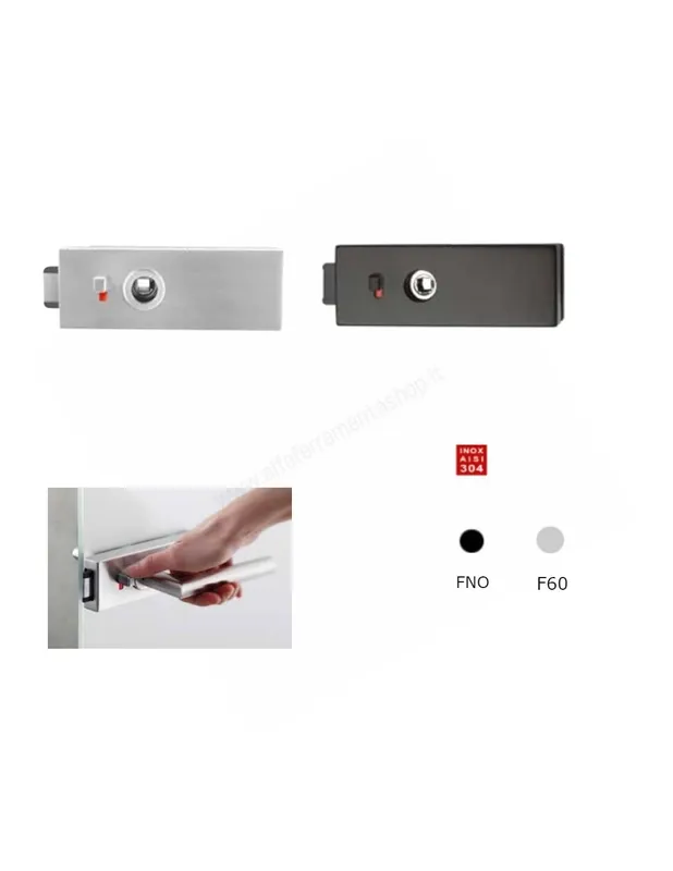 Ultima Occasione S991W Serratura ad Applicare Libero/Occupato per porte in vetro Fimet