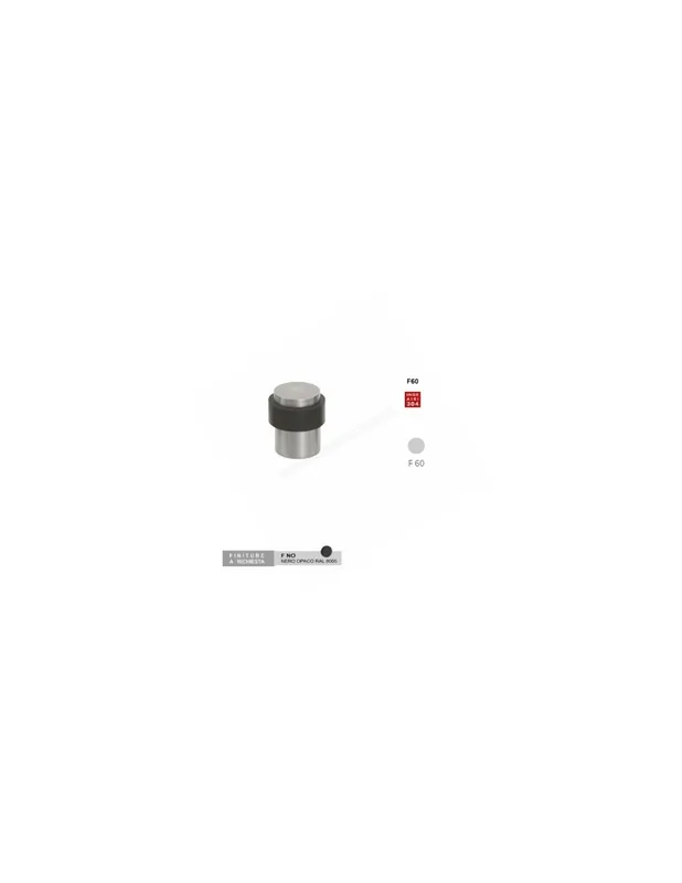 3691 Fermaporta a pavimento Inox Fimet Non Perdere