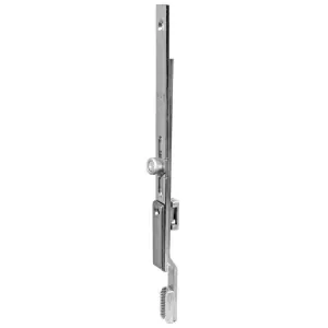 Nuova Collezione Terminale AGB modello UNITOP lunghezza 180mm con nottolino a rullo per serramento in acciaio finitura nichelato