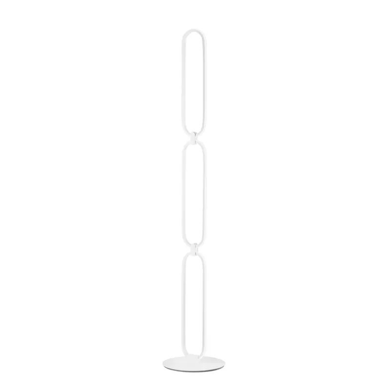 Acquista Ora PIANTANA LED INFINITY BIANCA 30W 2700LM 4000K 12X12X135CM