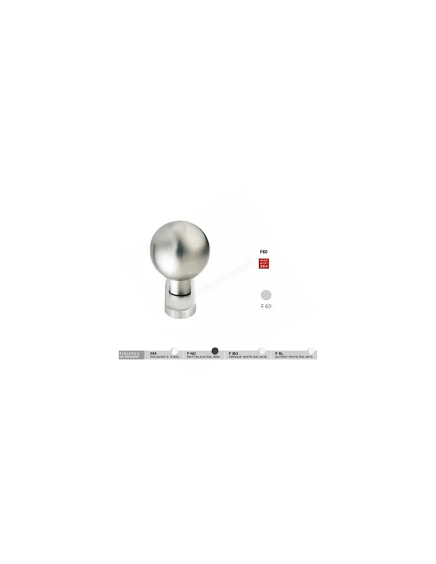 Consegna Rapida Coppia di pomoli girevoli 360.277 con foro chiave Inox Fimet