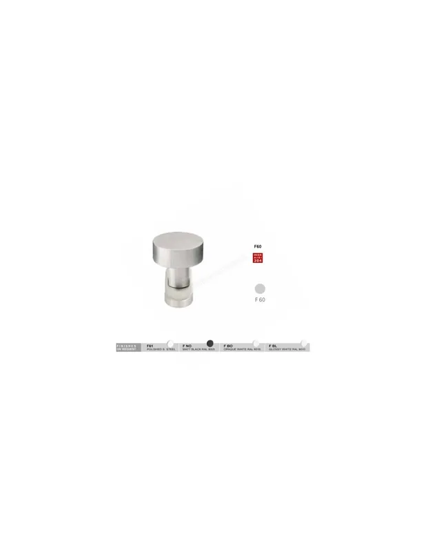Coppia di pomoli girevoli 327.277 con foro chiave Inox Fimet Solo Oggi