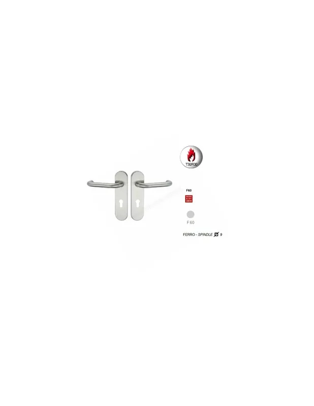 Offerta Del Giorno Spagna 101TF Set maniglie antincendio con placca Inox Fimet