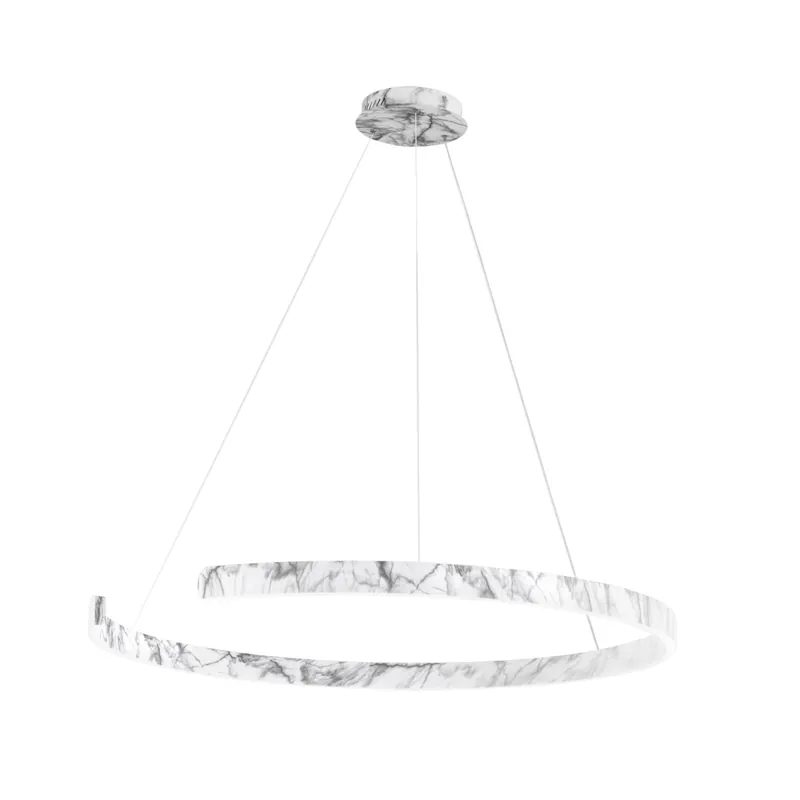 SOSPENSIONE LED NAVEL MARMO 50W 6600LM CCT 100X100X150CM Offerta