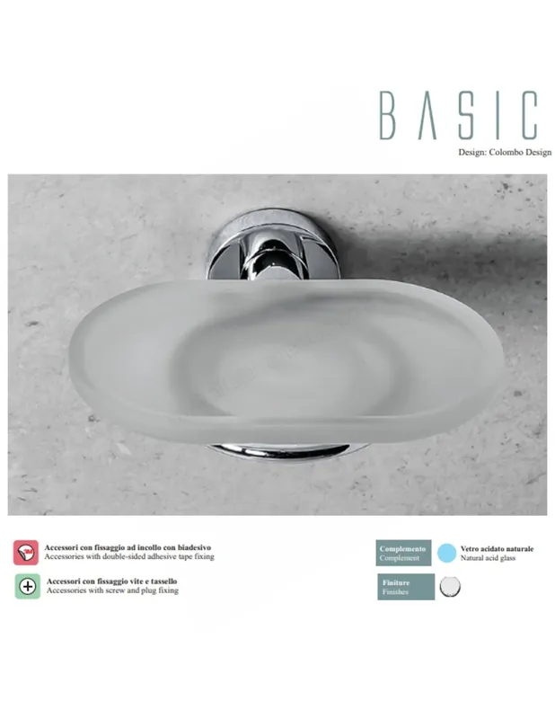 Prezzo Basso B2701 Porta Sapone Linea Bagno Basic Colombo Design