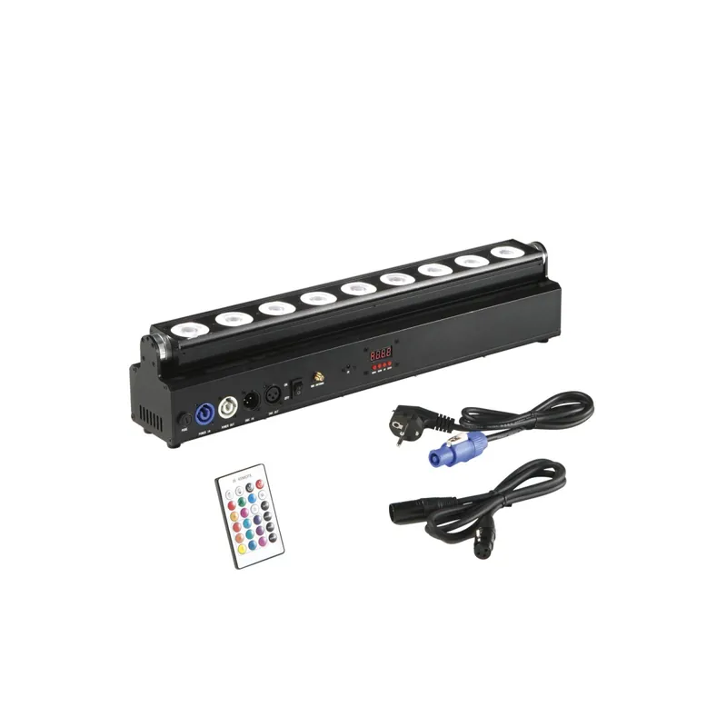 Consegna Rapida WALLWASHER LED SHOW RICARICABILE 9X18W RGBW+UV Wi-Fi IP22 53,5X8,45X6,06CM