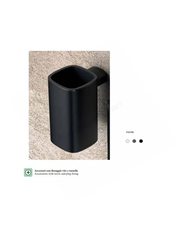 B3002 Porta bicchiere inamovibile Linea Bagno Trenta Colombo Design A Buon Prezzo