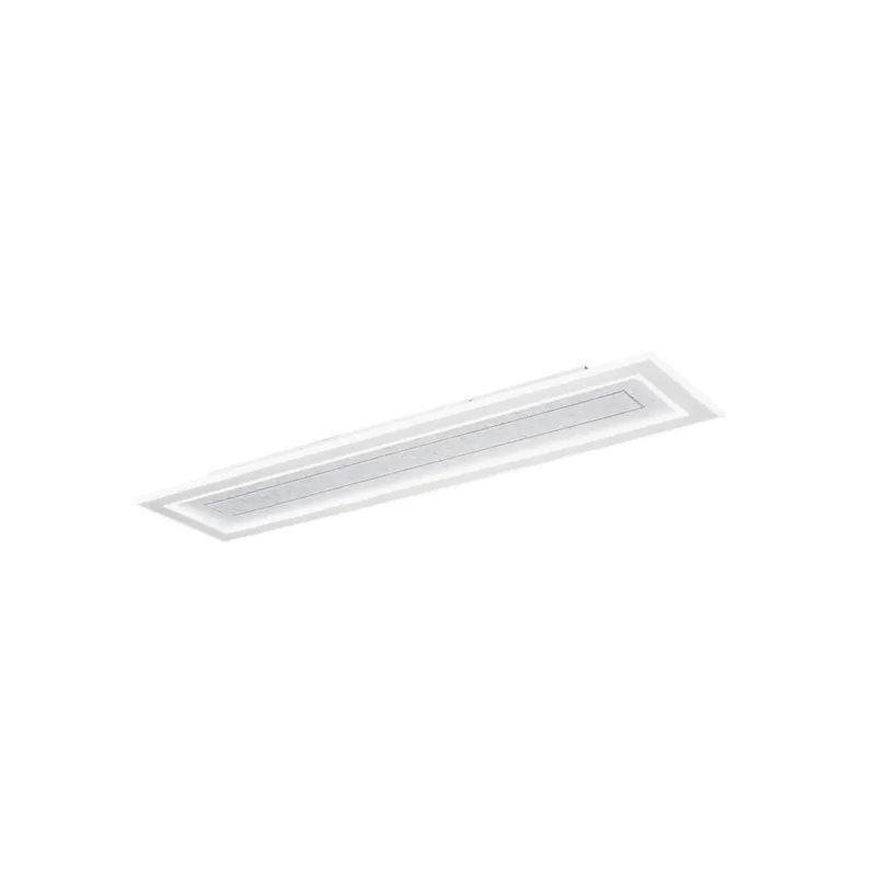 PLAFONIERA AUX GRIGIA RETTANGOLARE IN PMMA 40W CCT 3000/4000/6500K 120X30X5.5CM Bestseller
