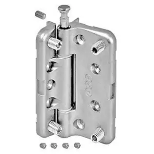Cerniera Maxi AGB modello ARTECH asimmetrica sistema 3/4 ante altezza 90 apertura esterna per serramento in acciaio finitura nichelato Offerta Speciale