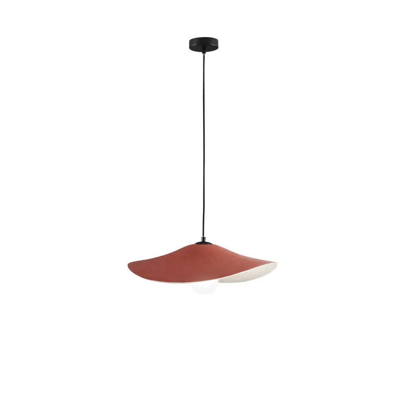 SOSPENSIONE LENGLEN IN FELTRO ARANCIONE CAVO 2M PARALUME 50CM 1XE27 Offerta Del Giorno