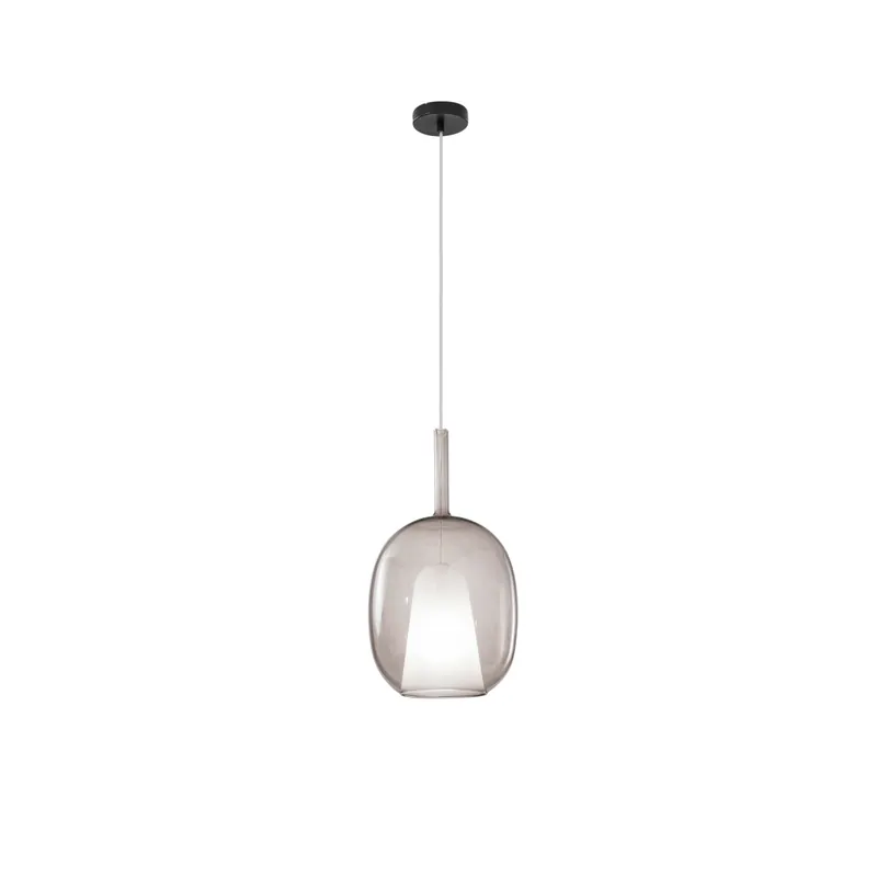 SOSPENSIONE PIREX MARRONE IN VETRO 1XE27 Offerta Speciale