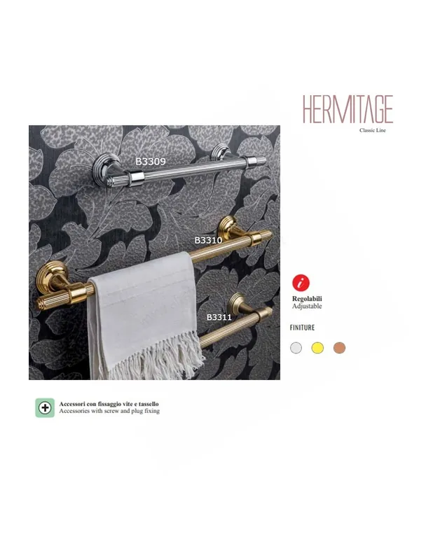B3309 Porta Salvietta Linea Bagno Hermitage Colombo Design Compra Oggi Stesso