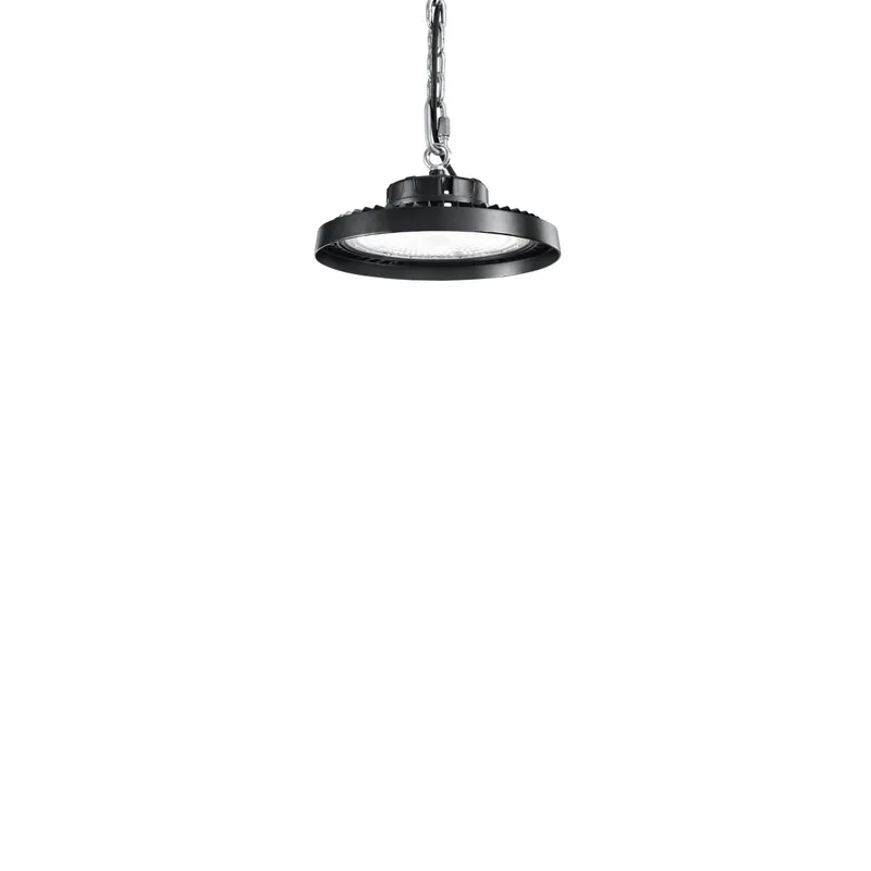 Più Venduto PLAFONIERA LED AVROCAR NERA IN ALLUMINIO 200W 30000LM 4000K D305MM