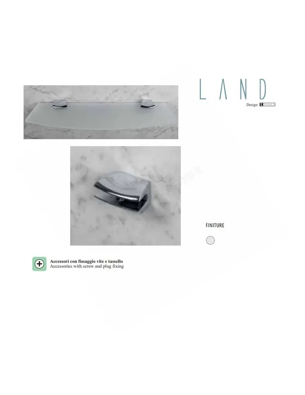 Esclusivo B28PZ Reggimensola regolabile Linea Bagno Land Colombo Design