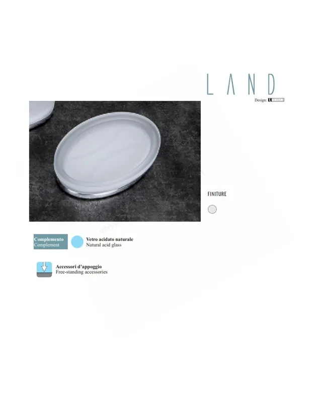 B2842 Porta Sapone d‘appoggio Linea Bagno Land Colombo Design Prezzo Conveniente