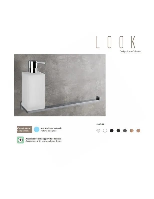 Professionale B1674 Spandisapone e porta salvietta Linea Bagno Look Colombo Design