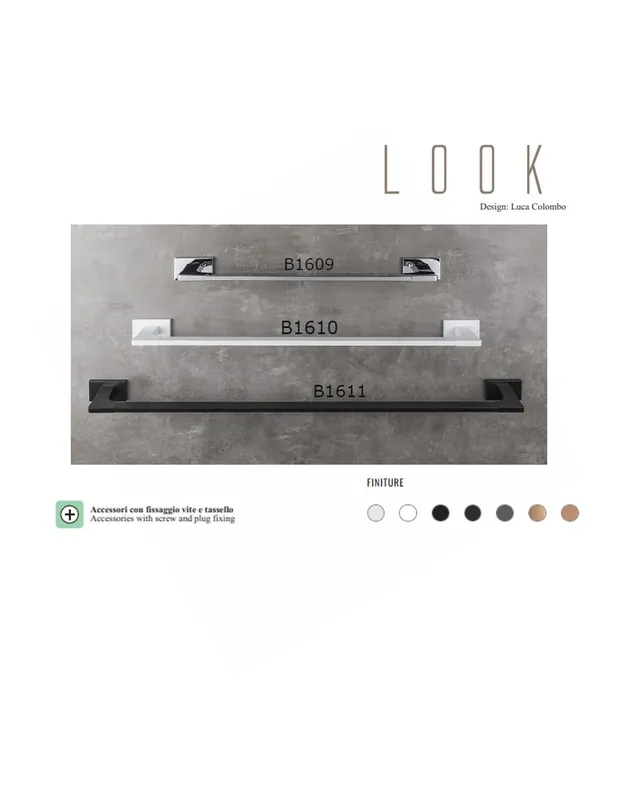 B1609 Porta Salvietta Linea Bagno Look Colombo Design Offerta Speciale