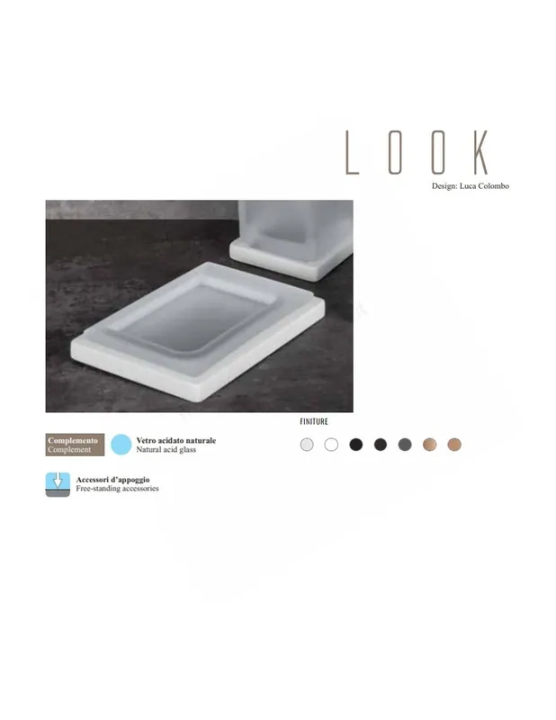 B1640 Porta Sapone d‘appoggio Linea Bagno Look Colombo Design Prezzo Ridotto