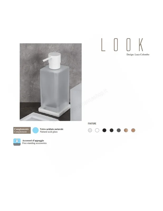 B9317 Spandisapone d‘appoggio Linea Bagno Look Colombo Design Nuovo Arrivo