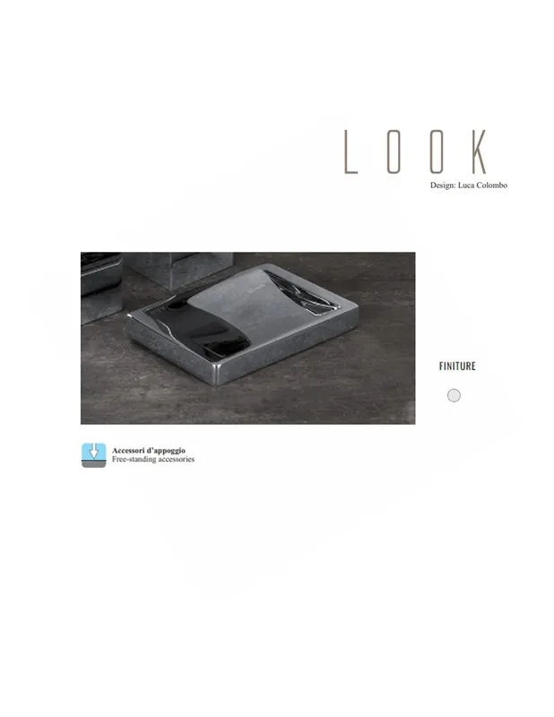 Pagamento Sicuro B1642 Porta Sapone d‘appoggio Linea Bagno Look Colombo Design