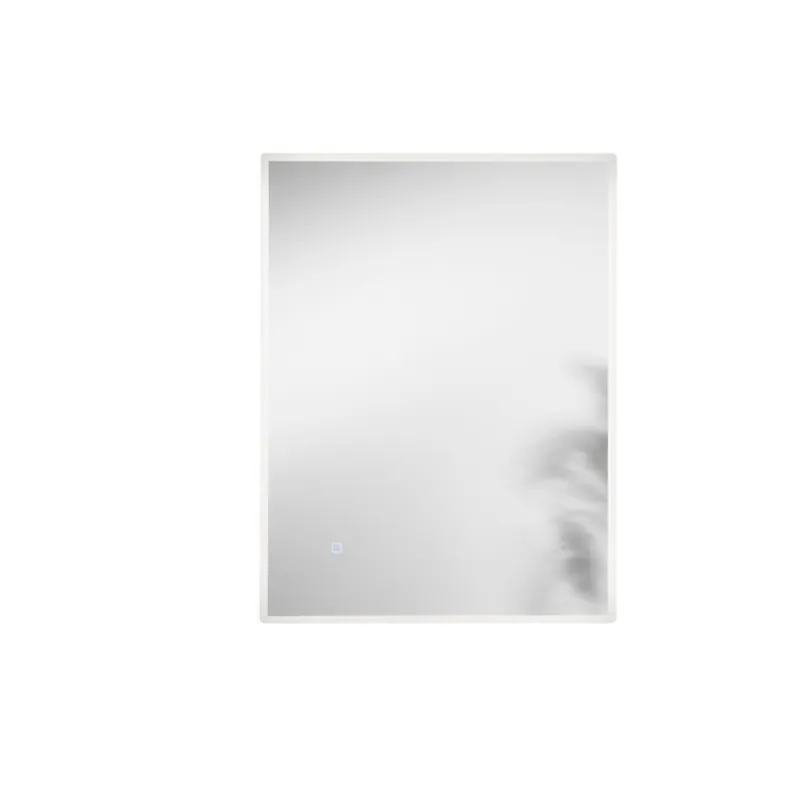 Specchio a led bagno 80x60 cm angoli smussati 3 colori touch pellicola antideflagrante - FRAME Affare