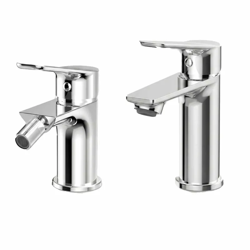 Reso Gratuito Miscelatori lavabo e bidet cromato con piletta MIO