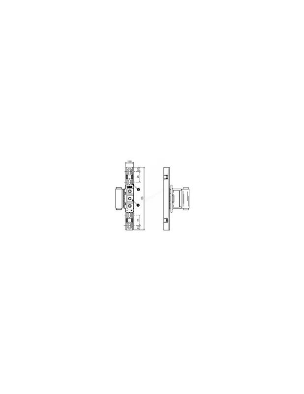 Spedizione Espresso AGB Artech Cerniera centrale registrabile portante per arco ad applicare A51113.24.02