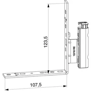 Angolo cerniera MAICO DT160 per portafinestra con fissaggio battuta 12/18-13 sinistro argento Offerta Limitata