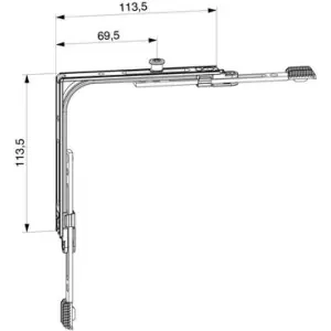 Movimento angolare MAICO Multi Matic con 1 fungo LBB 320-1.800 argento Prezzo Conveniente