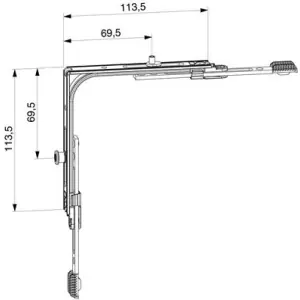 Movimento angolare MAICO Multi Matic per aerazione con 1 fungo LBB 320-1.800 argento Consegna Rapida