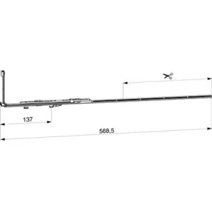Super Prezzo Movimento angolare MAICO Multi Matic per arco rasabile orizzontalmente con 1 fungo LBB 450-1.300 argento