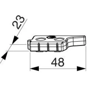 Scontro MAICO alza anta MultiMatic con perno di posizionamento 12x3 mm PB 24 mm scostamento 13 mm con vite inclinata destro argento Offerta Speciale