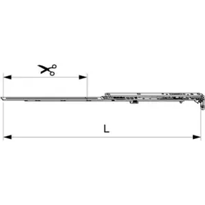Promo Stagionale Forbice MAICO ad angolo premontata MM per aerazione destro 600 LBB 401-600 argento
