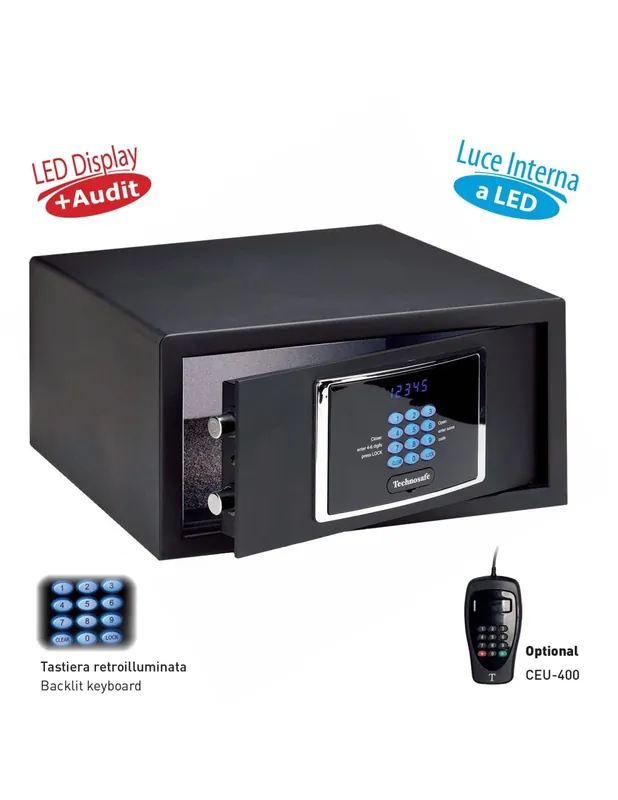 Cassaforte da Cassetto per Hotel Technomax Serie Hotel TSQ/4HN Offerta Lampo