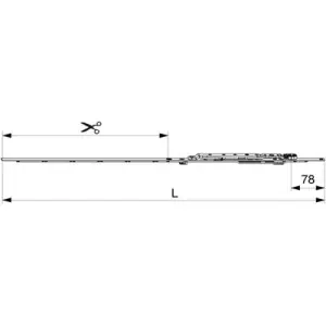 Forbice MAICO per arco Multi Matic scostamento 13 mm con possibilit? di collegamento superiore 1250 LBB 450-1.250 argento Ultimissimo Modello