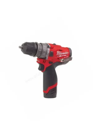 Quantità Limitata Milwaukee M12 FPDXKIT-202X FUEL Trapano a Percussione a Batteria 12V con 3 Mandrini Intercambiabili - 4933464138