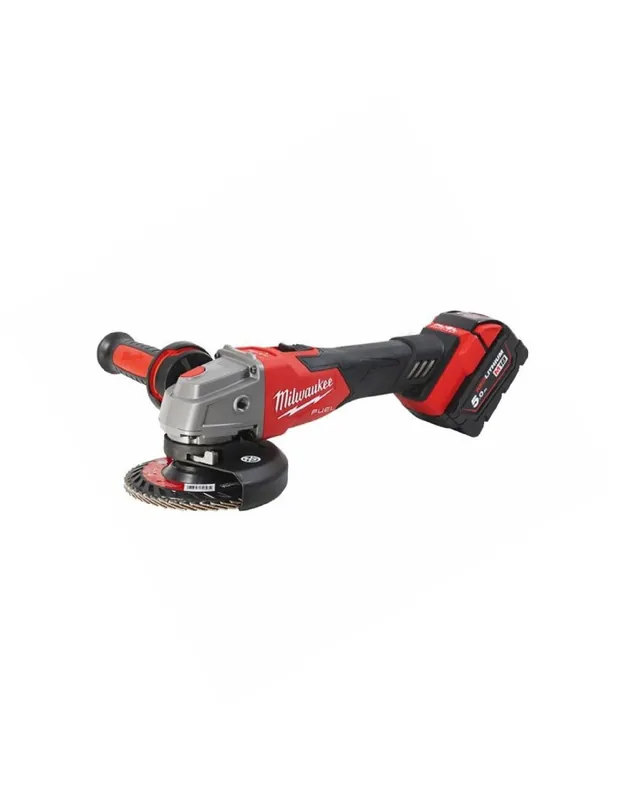 Offerta Lampo Smerigliatrice angolare Milwaukee M18 Fuel 125mm interruttore a slitta FSAG125XB+2 Batt. 5ah - 4933478430