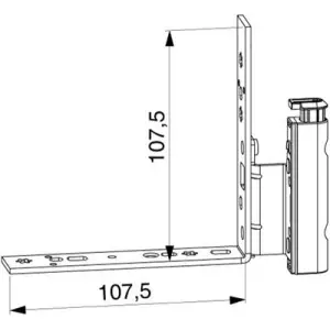 Compra Online Angolo cerniera MAICO DT160 con fissaggio battuta 12/20-13 sinistro argento