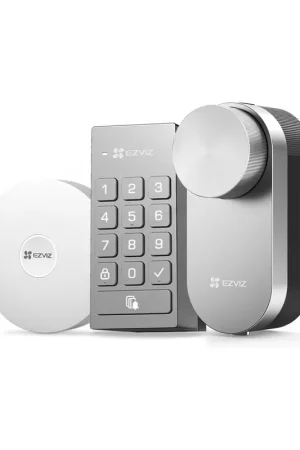 Prezzo Conveniente Ezviz Kit DL01Pro Smart Lock Serratura Smart Retrofit Wi‑Fi/Bluetooth con Tastiera e Bridge