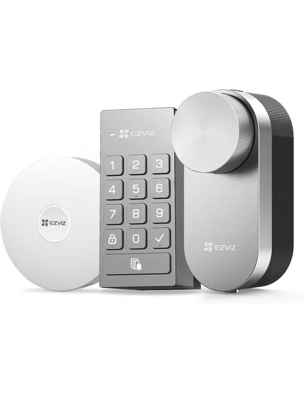 Prezzo Conveniente Ezviz Kit DL01Pro Smart Lock Serratura Smart Retrofit Wi‑Fi/Bluetooth con Tastiera e Bridge