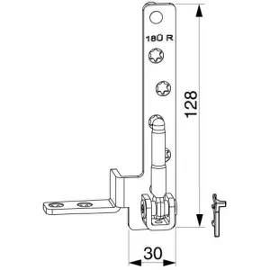 Prezzo Ridotto Cerniera angolare MAICO Multi Mammut legno con perni D 9 mm 12/18 destro argento