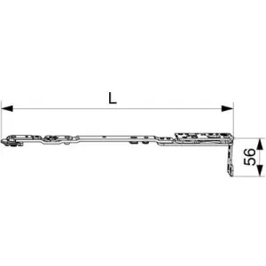 Braccio forbice MAICO A-R con supporto Multi Power 600/800 Legno/PVC PB30 scostamento 13 destro LBB 370-800 argento Prezzo Di Fabbrica